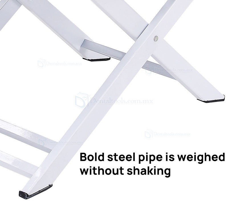 Silla Dental Port&aacute;til Plegable con Luz LED Unidad de Turbina de Aire y Bandeja